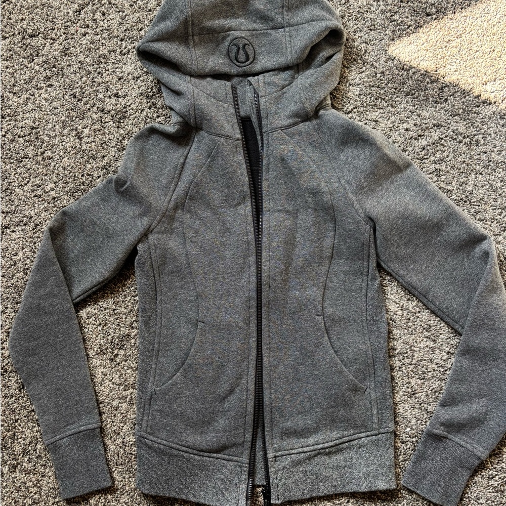 Lululemon Gray Scuba Hoodie Jacket